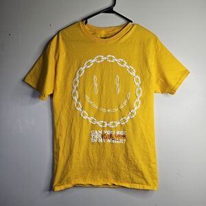 Yellow Smiley Face Short Sleeve Tee